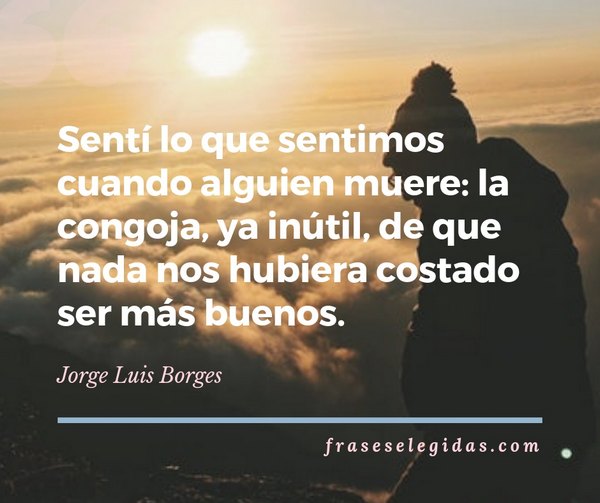 Frase de Jorge Luis Borges - Culpa